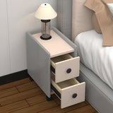 Tip Resistant Wood Kids Nightstand with Two Drawers Image - 4