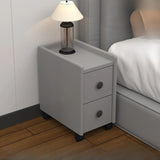 Tip Resistant Wood Kids Nightstand with Two Drawers Image - 5