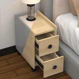 Tip Resistant Wood Kids Nightstand with Two Drawers Image - 6