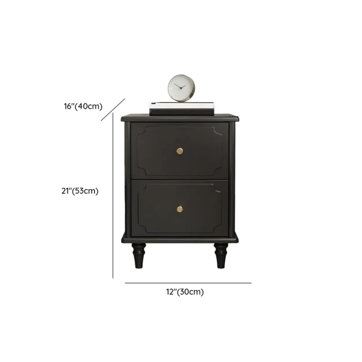 Tip Resistant Wood Two Drawers Nightstand for Kids Image - 14