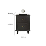 Tip Resistant Wood Two Drawers Nightstand for Kids Image - 14