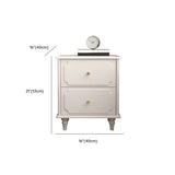 Tip Resistant Wood Two Drawers Nightstand for Kids Image - 15