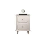Tip Resistant Wood Two Drawers Nightstand for Kids Image - 2