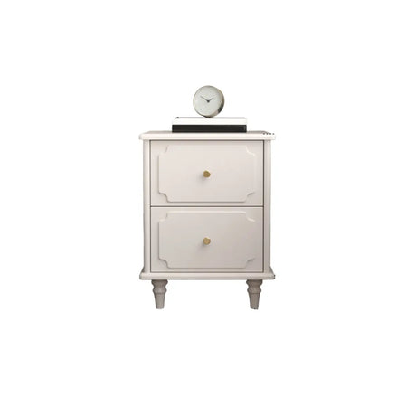 Tip Resistant Wood Two Drawers Nightstand for Kids Image - 2