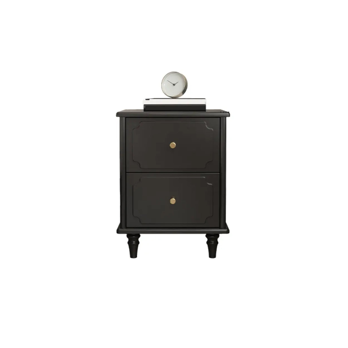 Tip Resistant Wood Two Drawers Nightstand for Kids Image - 3
