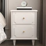 Tip Resistant Wood Two Drawers Nightstand for Kids Image - 4