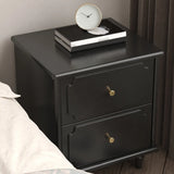Tip Resistant Wood Two Drawers Nightstand for Kids Image - 6