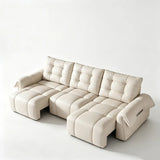 Top-Grain Leather Power Reclining Sofa with Sliding Chaise Image - 10