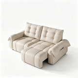 Top-Grain Leather Power Reclining Sofa with Sliding Chaise Image - 11