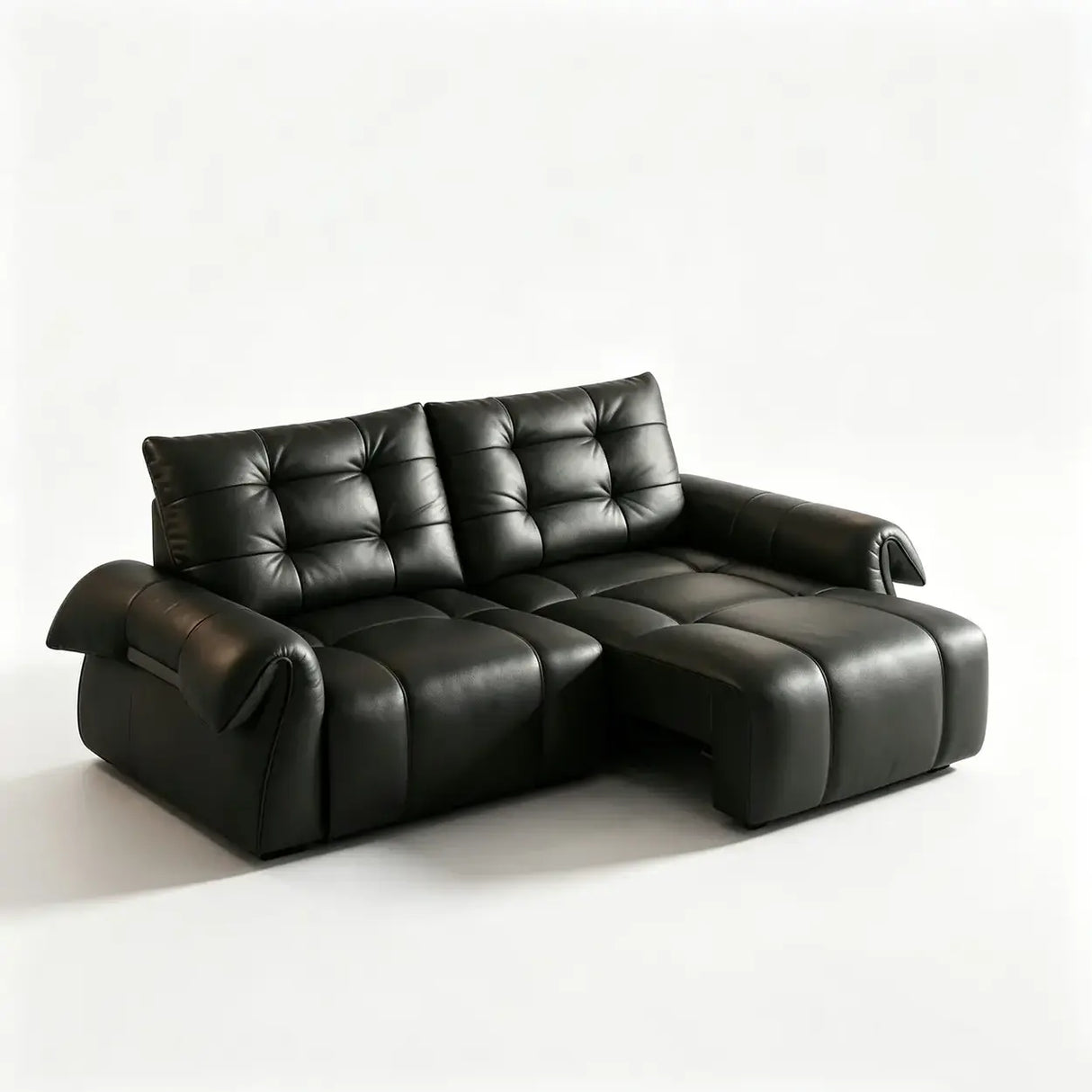 Top-Grain Leather Power Reclining Sofa with Sliding Chaise Image - 12
