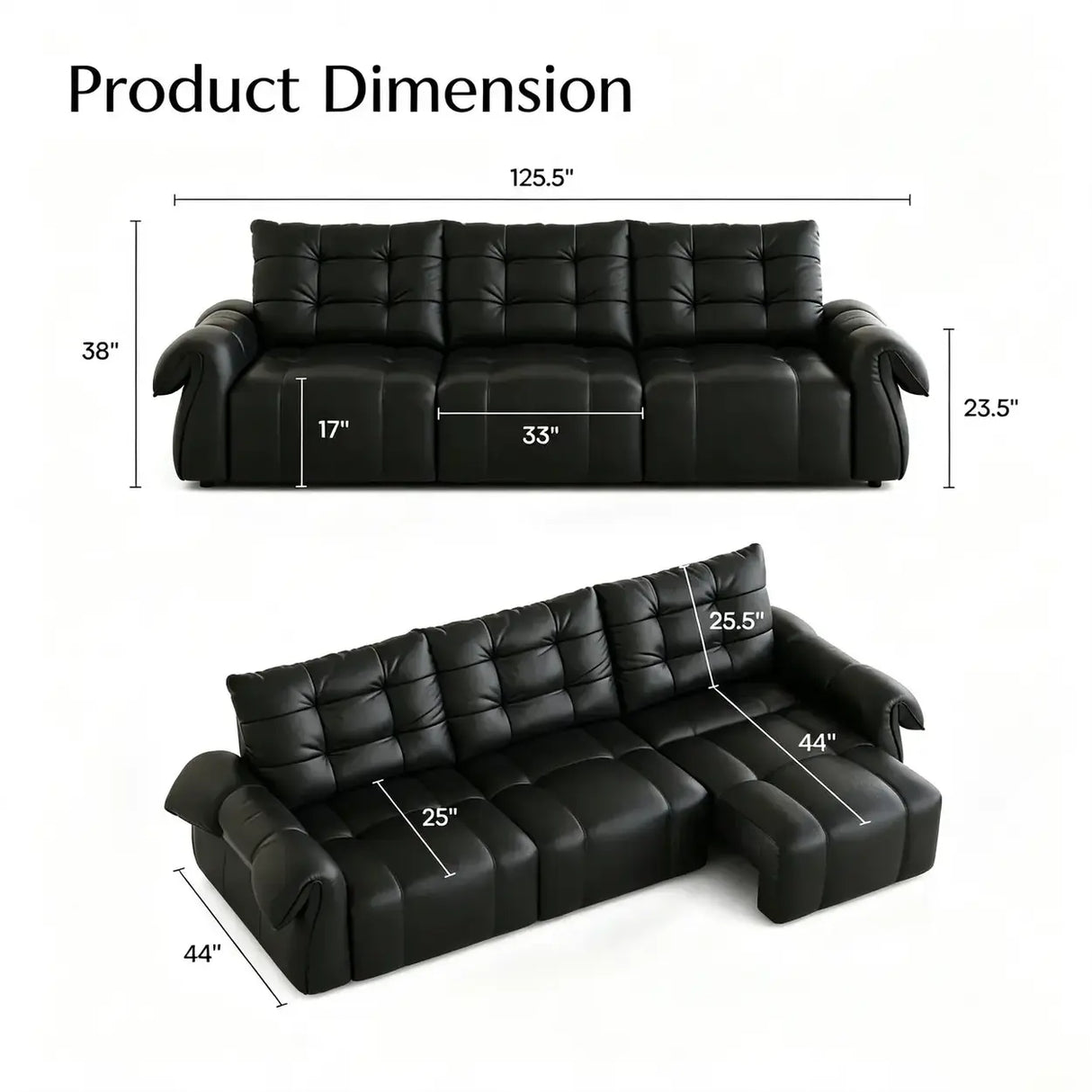 Top-Grain Leather Power Reclining Sofa with Sliding Chaise Image - 14