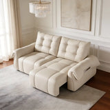 Top-Grain Leather Power Reclining Sofa with Sliding Chaise Image - 4
