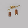 Track Adjustable Cylinder Semi-Flush Mount Lamp 4-Light Image - 4