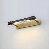 Traditional Black Copper Tubular LED Vanity Light Image - 2
