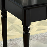 Traditional Black Wood Soft Close Drawer Writing Desk Image - 10
