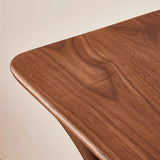 Traditional Brown Wood Rectangular Entryway Console Table Image - 5