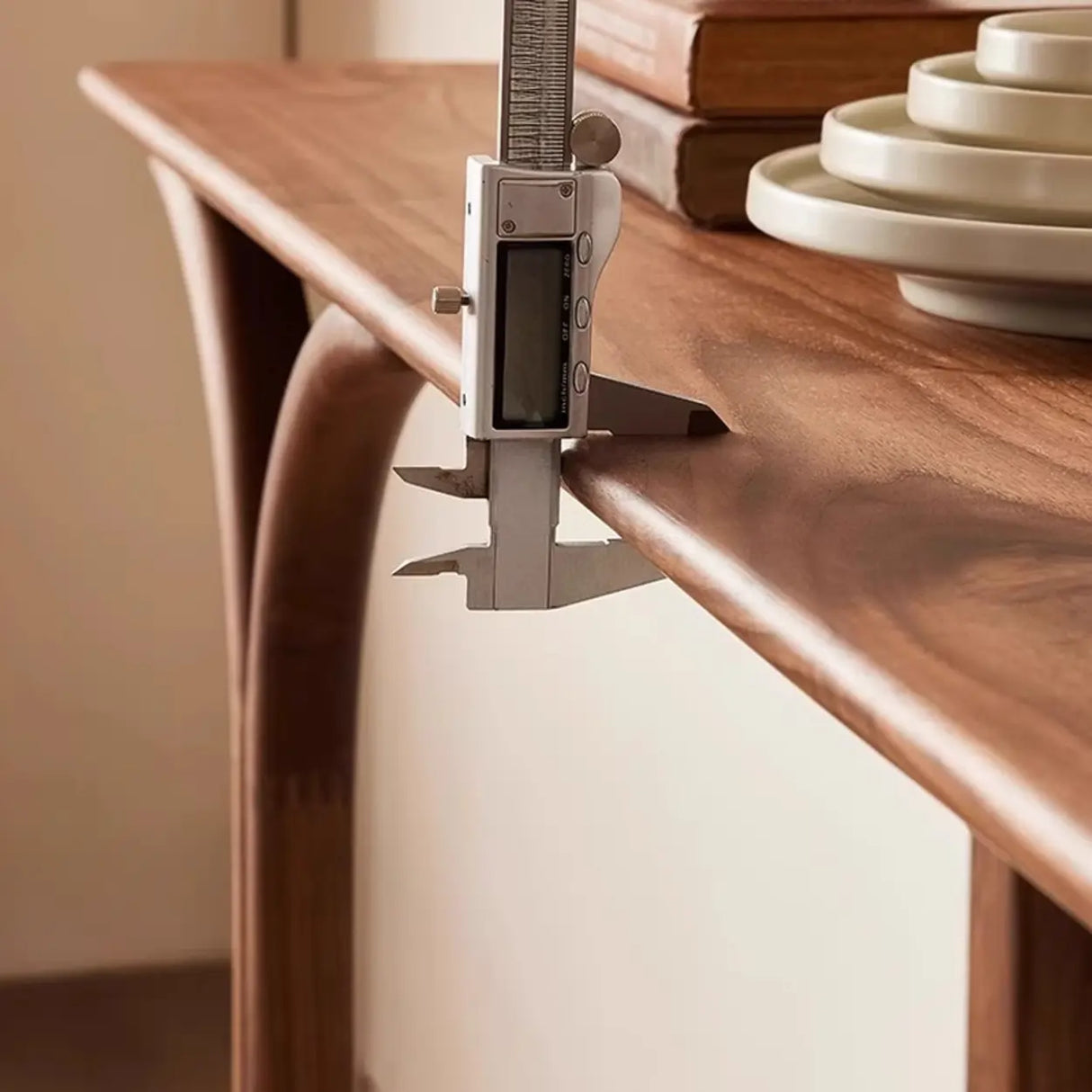 Traditional Brown Wood Rectangular Entryway Console Table Image - 8