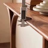 Traditional Brown Wood Rectangular Entryway Console Table Image - 8