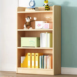 Traditional Closed Solid Wood Vertical Oak Bookcase Image - 2