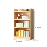 Traditional Closed Solid Wood Vertical Oak Bookcase Image - 36