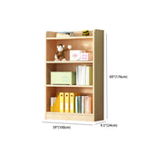 Traditional Closed Solid Wood Vertical Oak Bookcase Image - 38