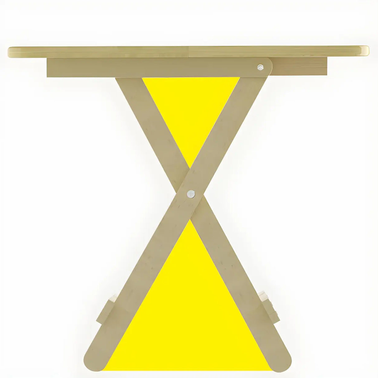 Traditional Folding Round Natural Wood Dining Table Image - 7