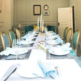 Traditional Velvet King Louis Back Dining Side Chair Image - 21