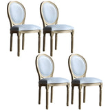 Traditional Velvet King Louis Back Dining Side Chair Image - 22