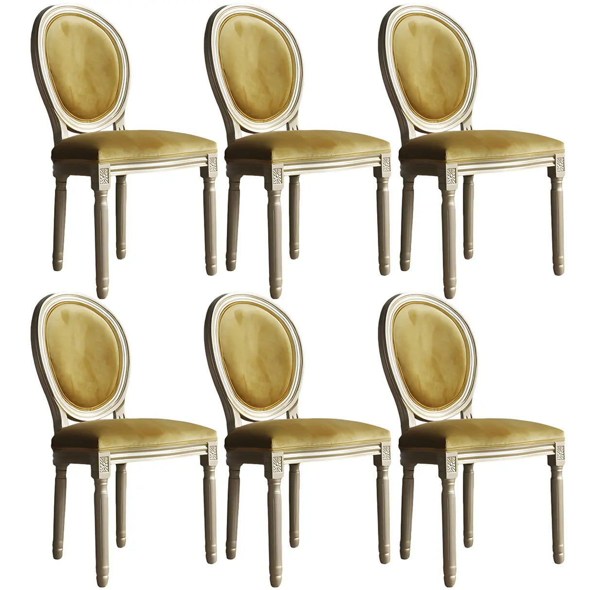 Traditional Velvet King Louis Back Dining Side Chair Image - 39