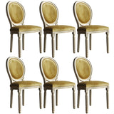 Traditional Velvet King Louis Back Dining Side Chair Image - 39
