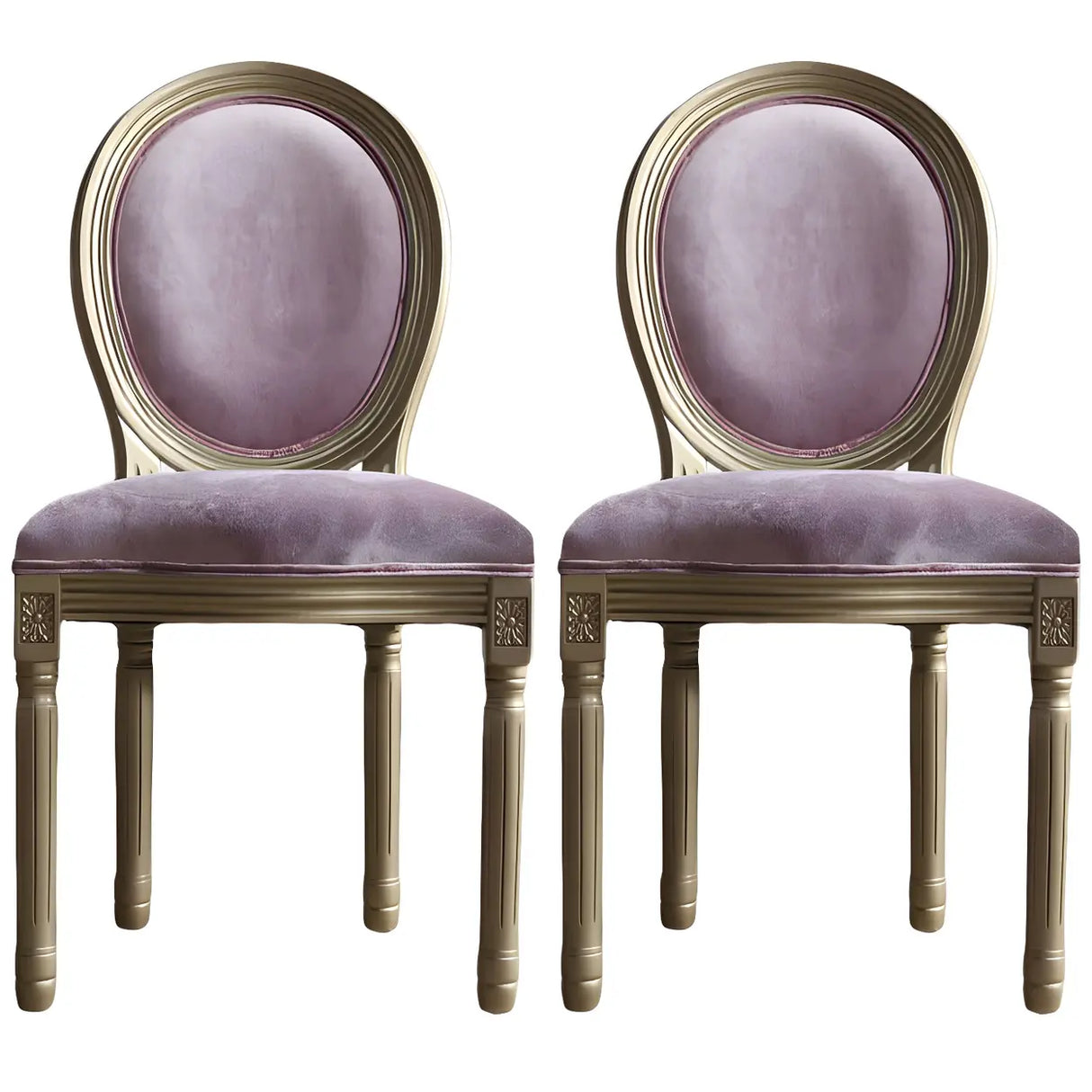 Traditional Velvet King Louis Back Dining Side Chair Image - 40
