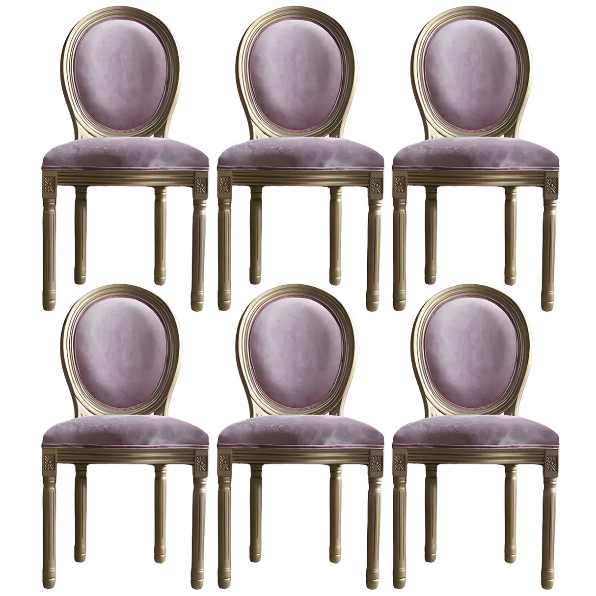 Traditional Velvet King Louis Back Dining Side Chair Image - 42