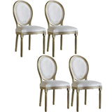 Traditional Velvet King Louis Back Dining Side Chair Image - 53