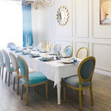 Traditional Velvet King Louis Back Dining Side Chair Image - 8