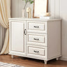 Traditional Walnut Wood Dresser Chest with Drawers Image - 10