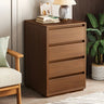 Traditional Walnut Wood Dresser Chest with Drawers Image - 27