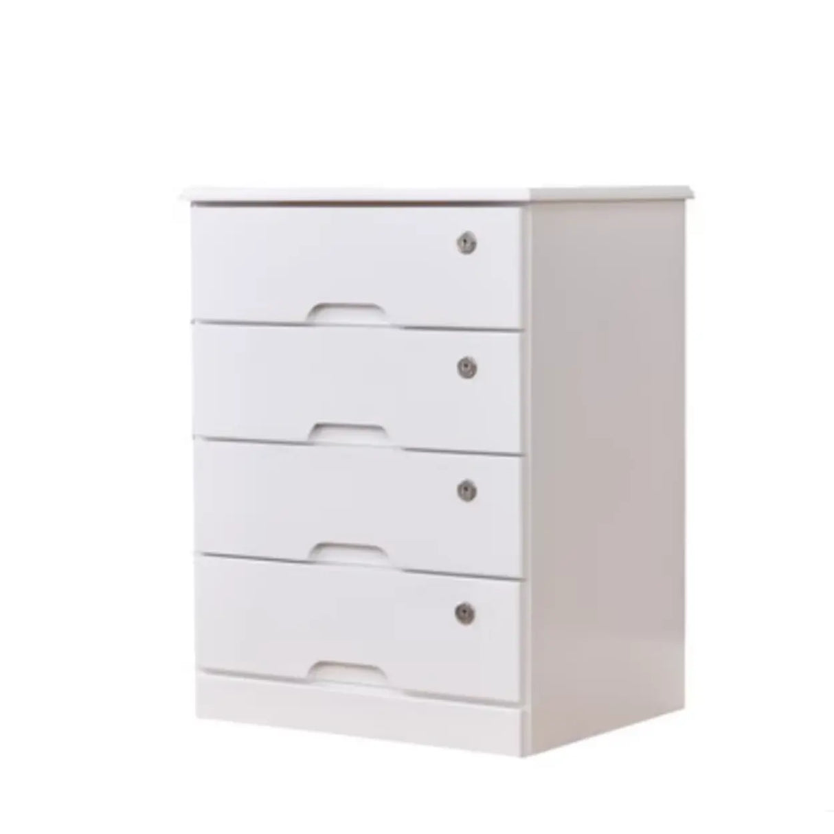 Traditional Wood Compact Brown Filing Cabinet with Drawers Image - 12