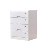 Traditional Wood Compact Brown Filing Cabinet with Drawers Image - 12