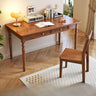 Traditional Wooden Drawers Rectangular Writing Desk Image - 10