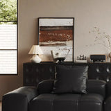 Transitional Black Waterproof Leather 3-Seats Sofa Image - 7