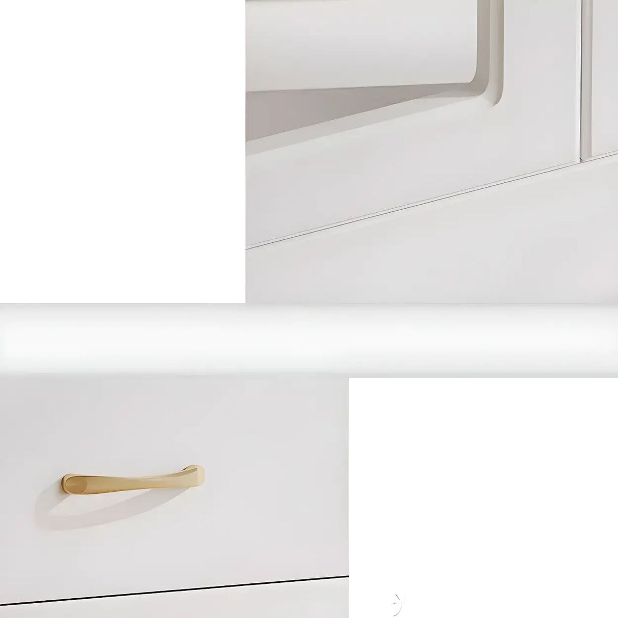 Transparent Glass Door Wooden Cabinet Storage Bookcase Image - 13
