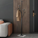 Tree Gold Tall Entryway Freestanding Coat Rack with Hooks Image - 5