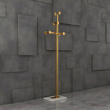 Tree Gold Tall Entryway Freestanding Coat Rack with Hooks Image - 6