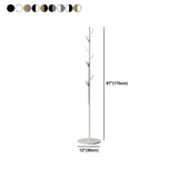 Tree Metal Gold Marble Freestanding Entryway Coat Rack #size