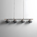 Trendy 5-Light Globe Glass Island Chandelier Light Image - 6