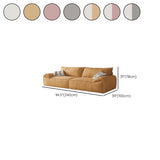 Trendy Beige-Gray Scratch Resistant Baby Fleece Sofa #size