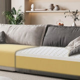 Trendy Beige-Gray Scratch Resistant Baby Fleece Sofa Image - 8