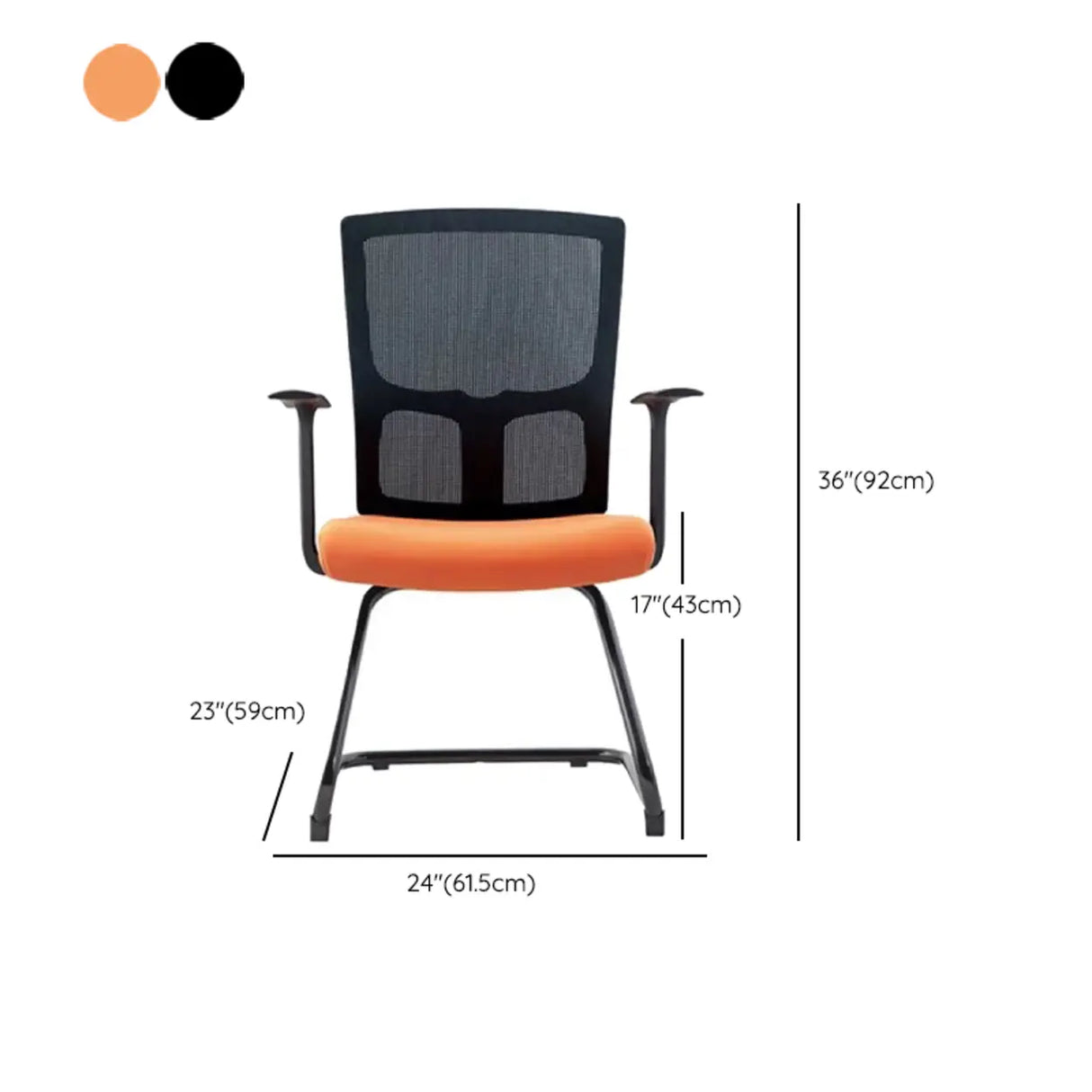 Trendy Black Adjustable Ergonomic Swivel Office Chair Image - 14