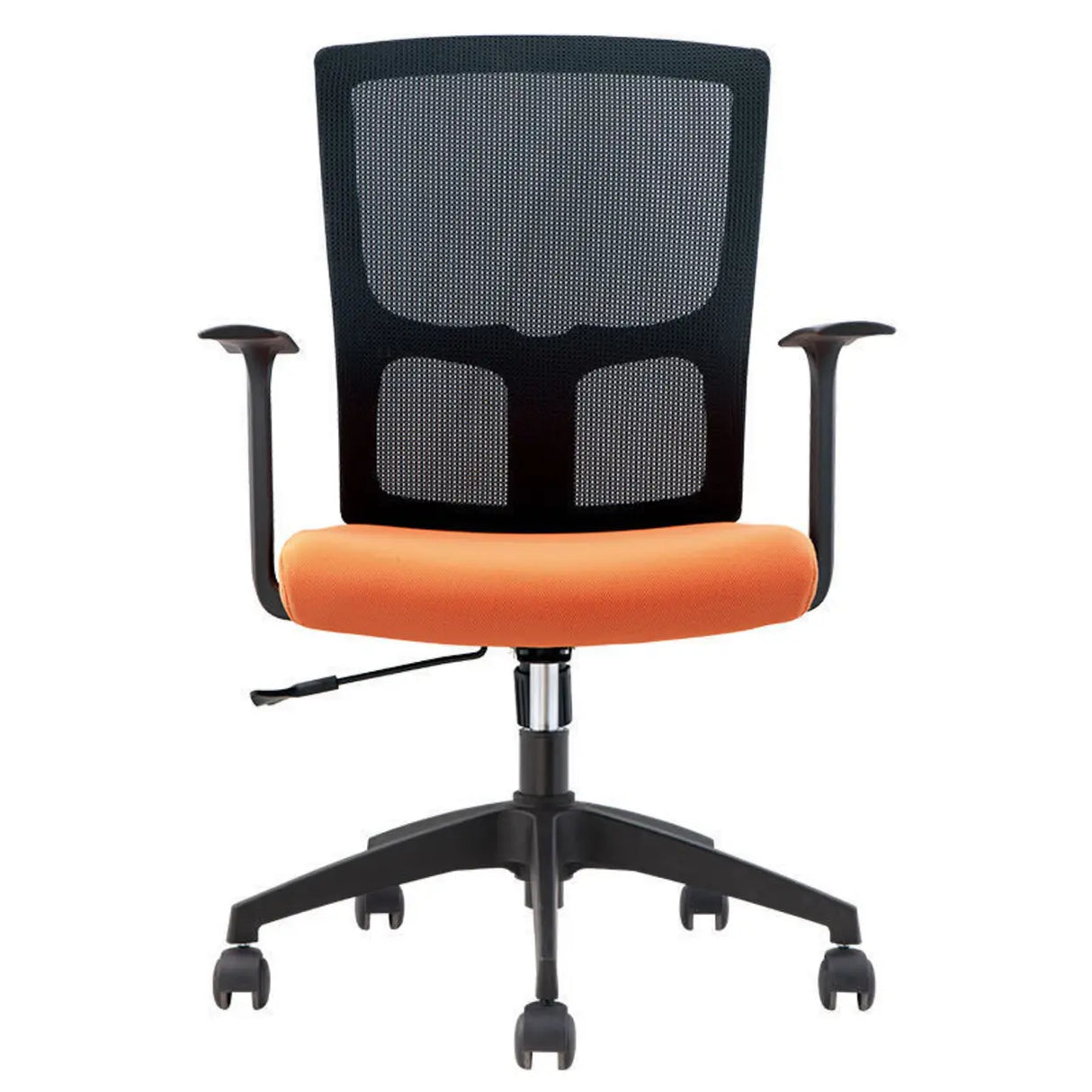 Trendy Black Adjustable Ergonomic Swivel Office Chair Image - 2