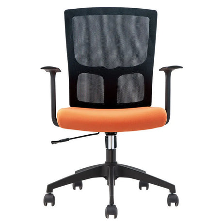 Trendy Black Adjustable Ergonomic Swivel Office Chair Image - 2